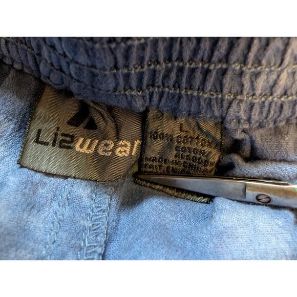 Vintage 90s Blue Tie Dye Top Pants Set Misses Size S L - Picture 11 of 11